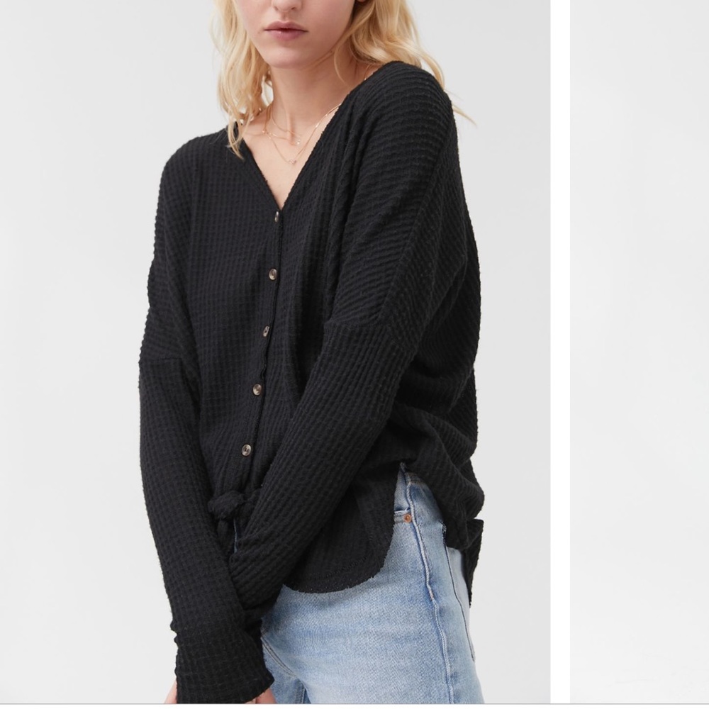 Tie Front Sweater